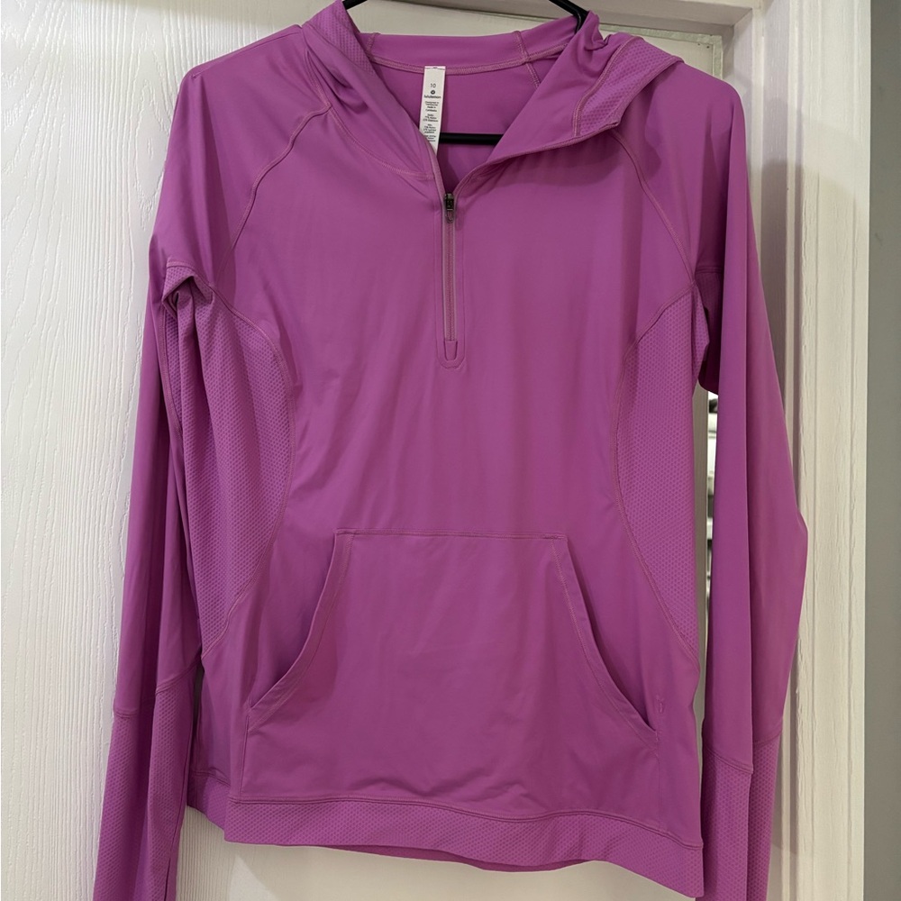 Purple Quarter-Zip Hoodie